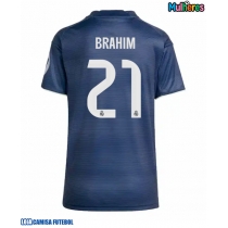 Camisa de Futebol Real Madrid Brahim Diaz #21 Equipamento Secundário Mulheres 2025-26 Manga Curta